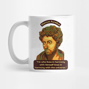 Marcus Aurelius Portrait and Quote Mug